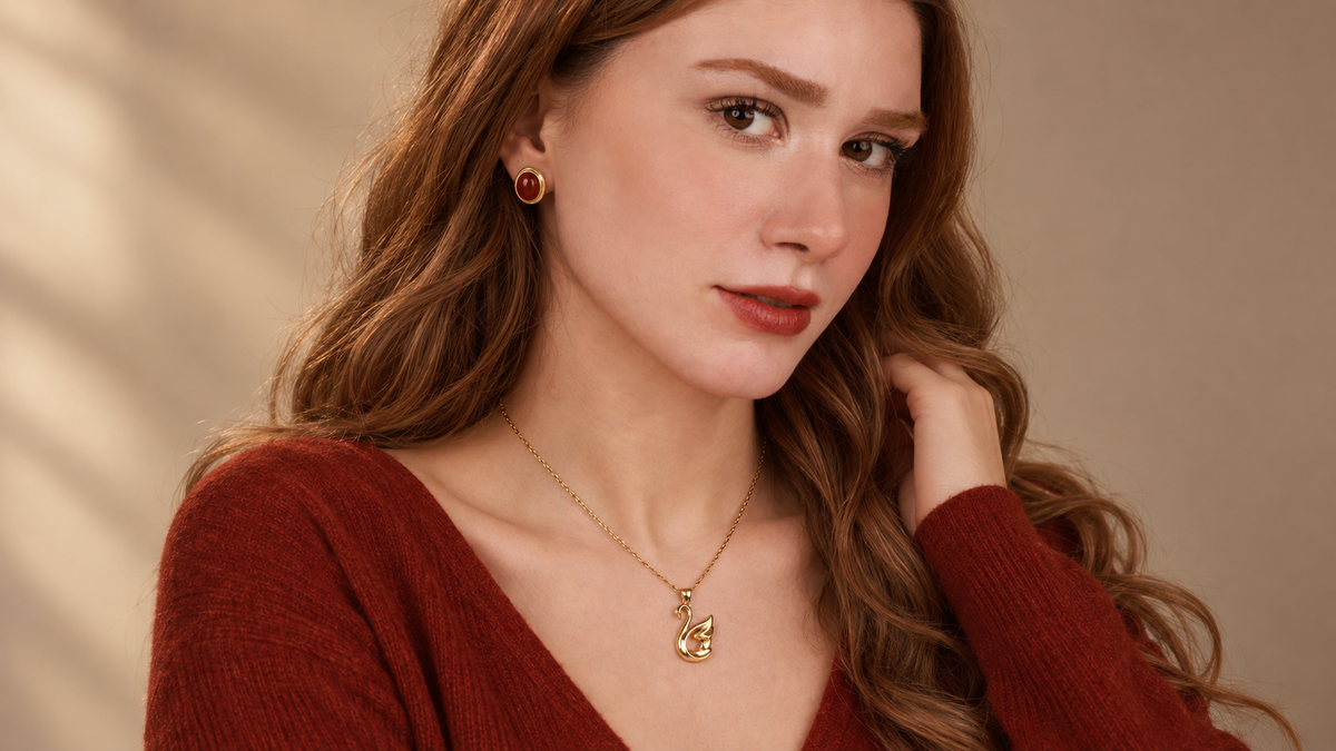 Warm Autumn Jewelry Portrait