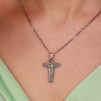 Unity Cross Necklace in Sterling Silver or Gold
