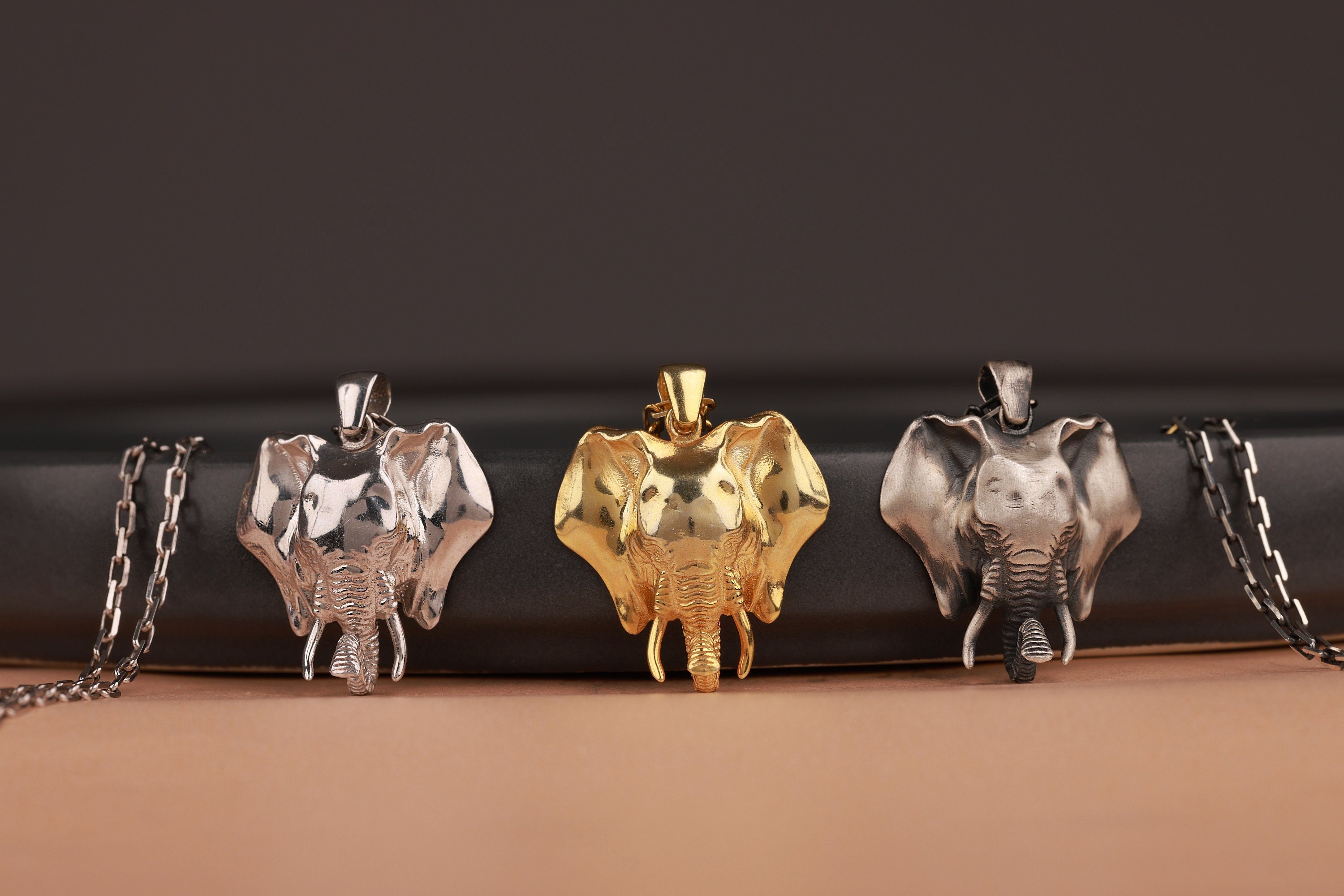 Elephant necklace in still-life - EternityPieces
