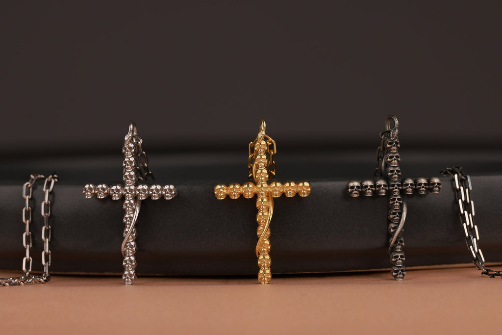 Gothic cross pendant for witchy gift in still-life - EternityPieces