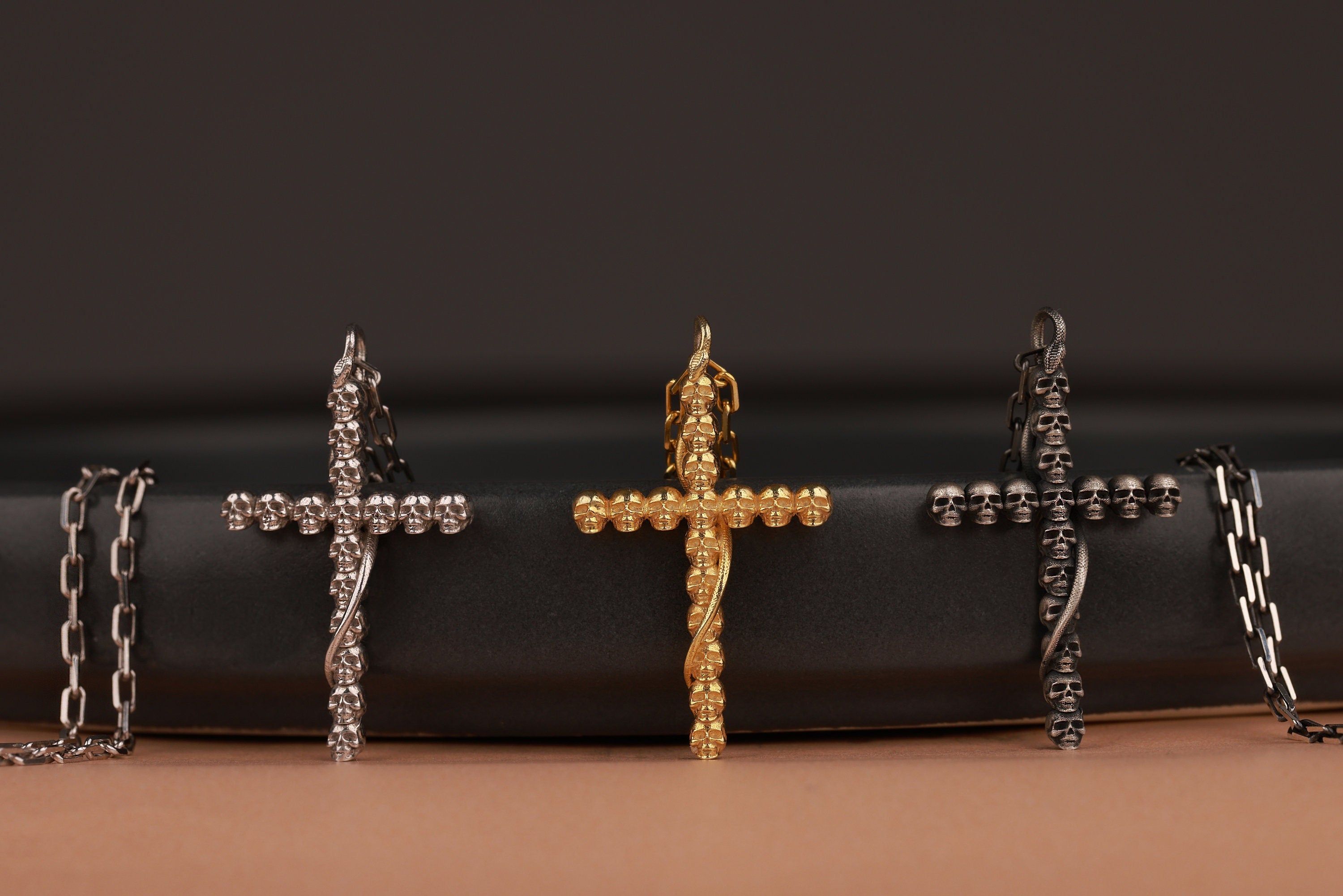 Gothic cross pendant for witchy gift in still-life - EternityPieces