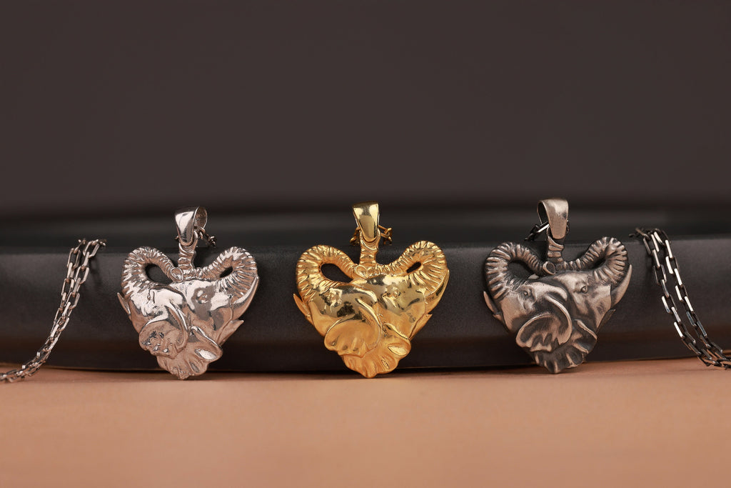 Unique elephant necklace in still-life - EternityPieces