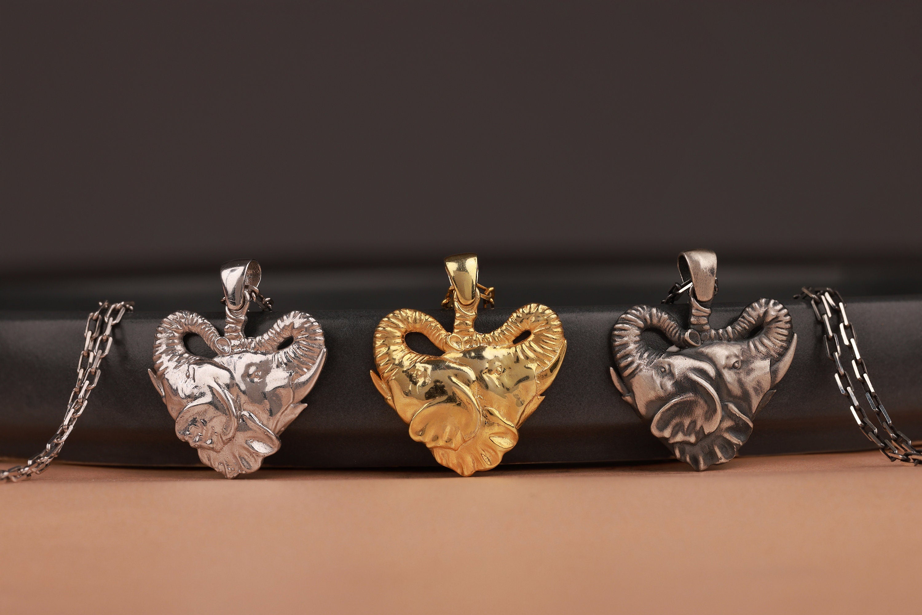 Unique elephant necklace in still-life - EternityPieces