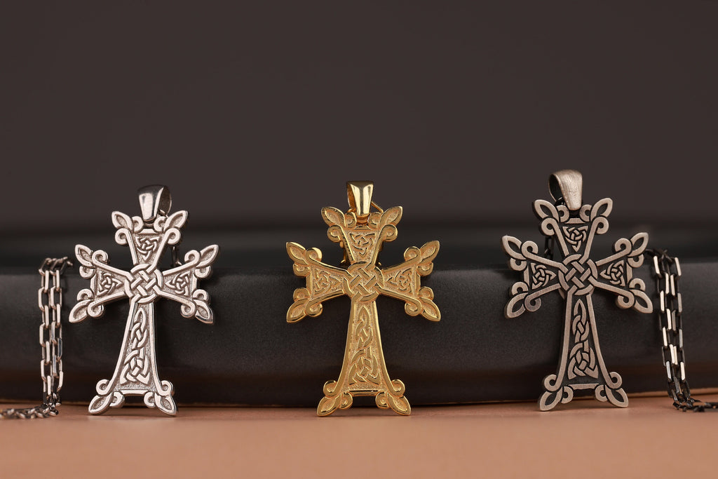 Armenian cross necklace for birthday gift in still-life - EternityPieces