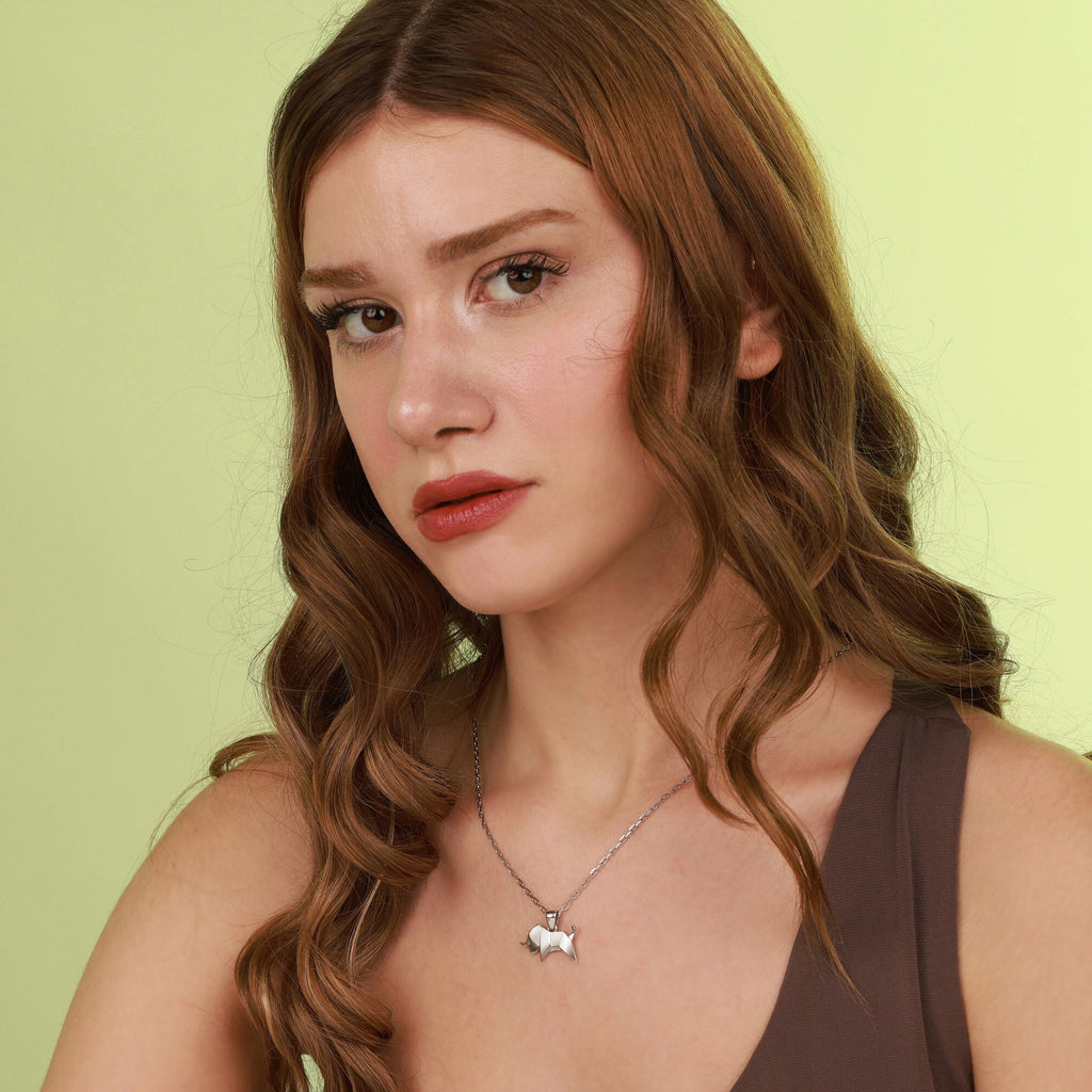 Taurus necklace for birthday gift in polished - EternityPieces