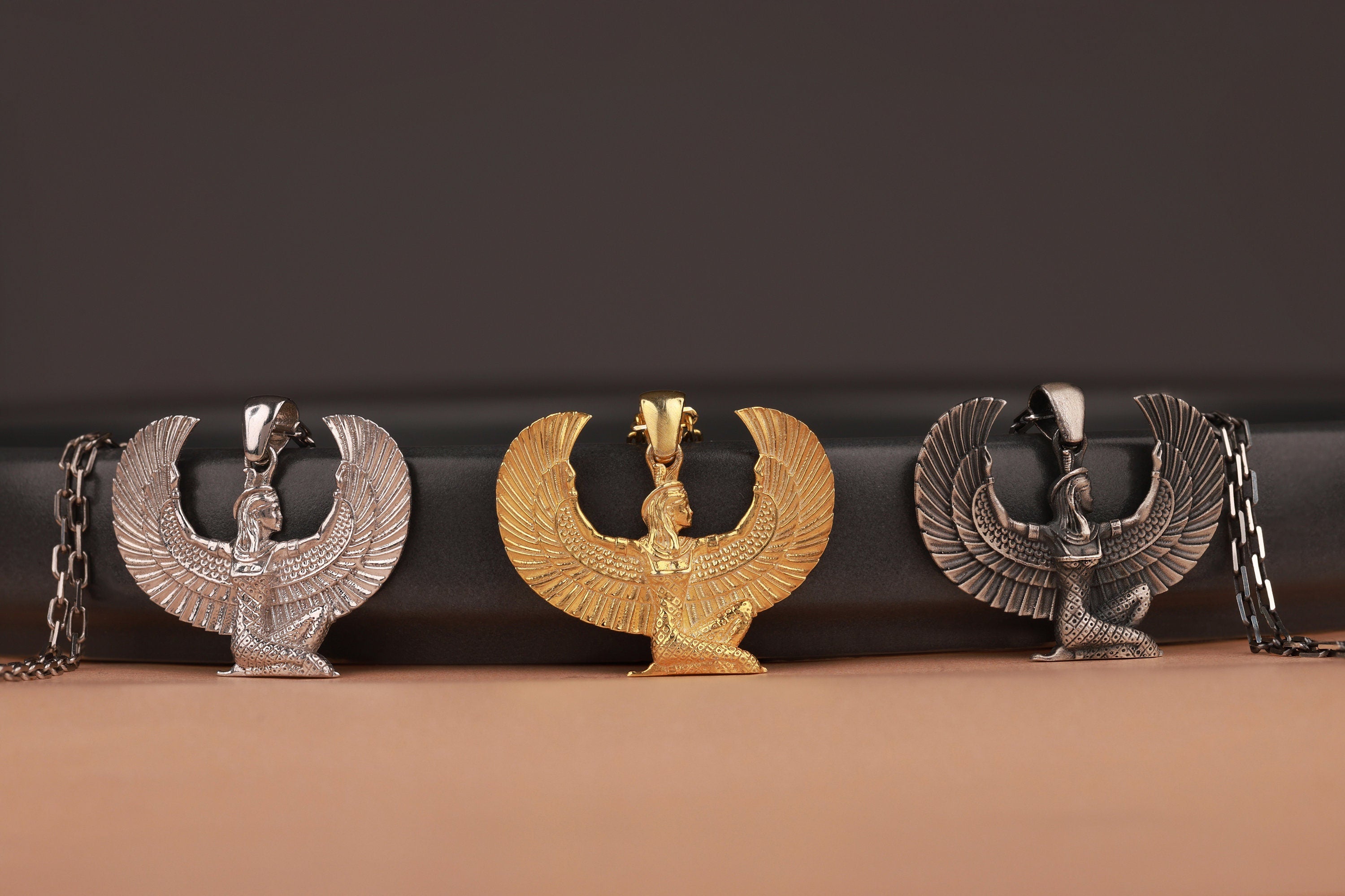 Isis pendant necklace in still-life - EternityPieces