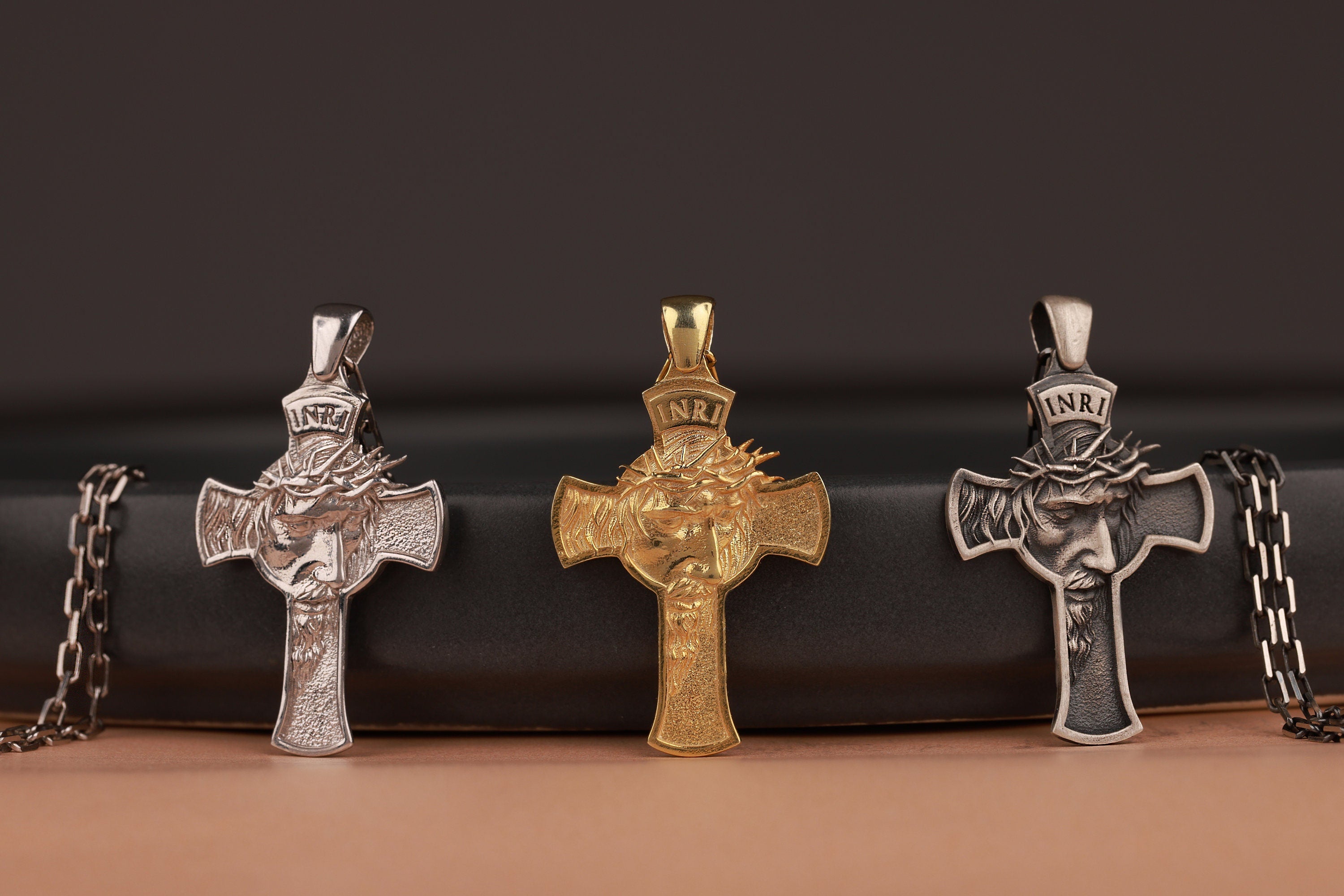 Crucifixion of Jesus necklace for religious gift in still-life - EternityPieces