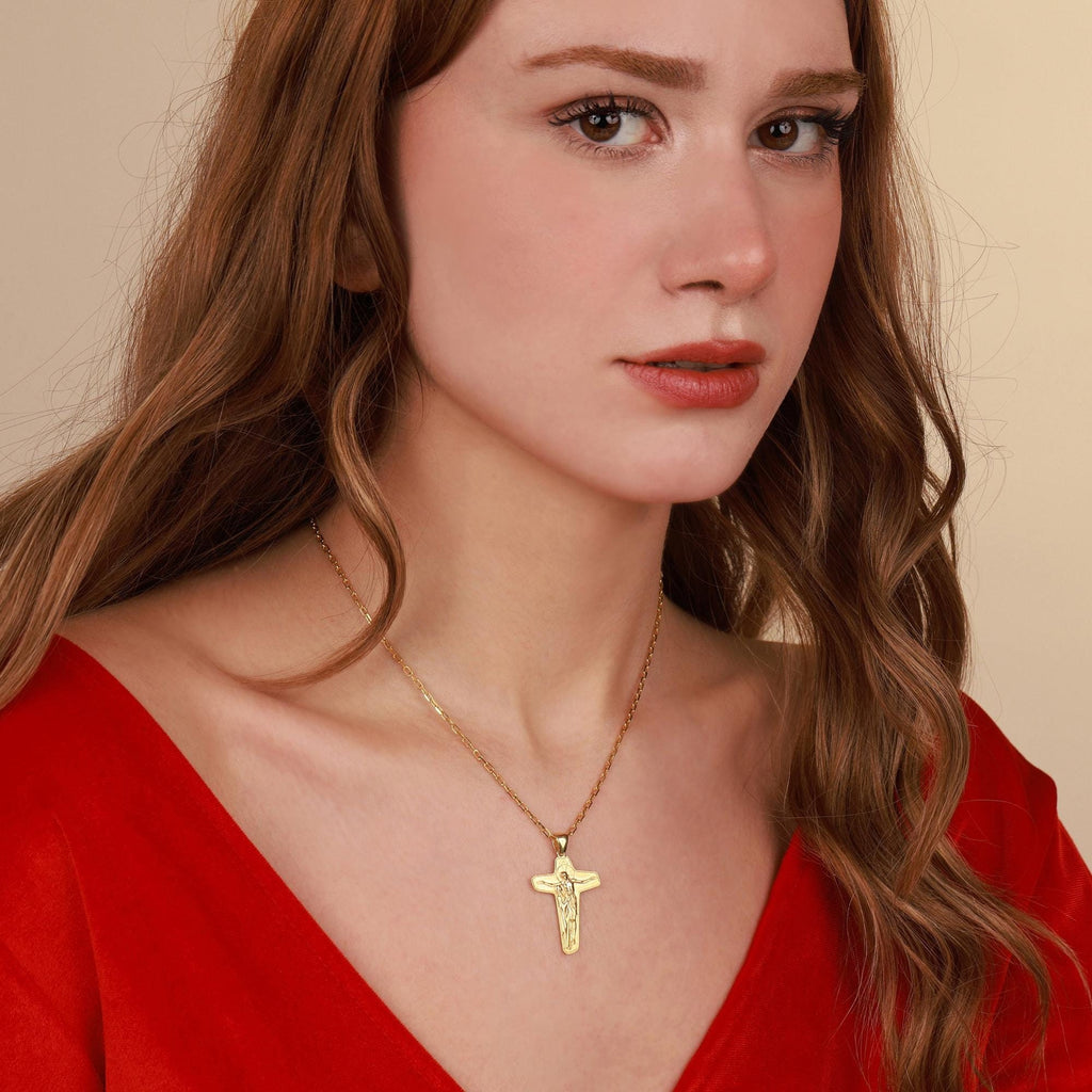 Unity cross necklace in gold plated - EternityPieces