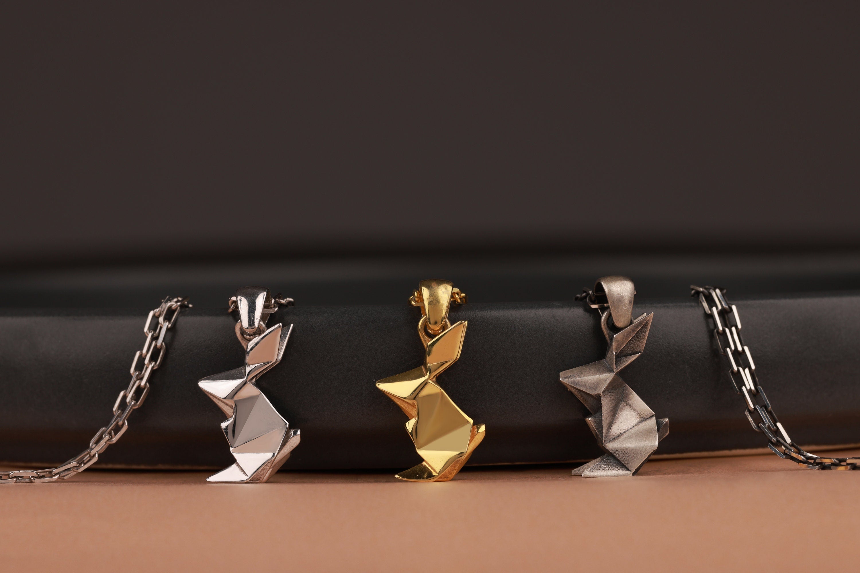Rabbit necklace in still-life - EternityPieces