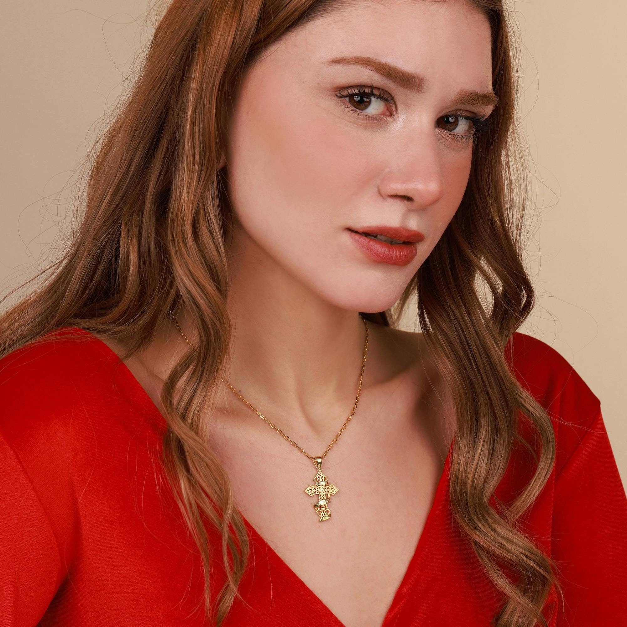 Only God Can Judge Me cross pendant in gold plated - EternityPieces