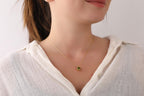 Peridot necklace for daughter gift - EternityPieces