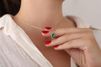 Paraiba tourmaline necklace for bridesmaid gift - EternityPieces