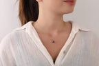 Amethyst necklace for bridesmaid - EternityPieces