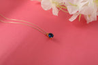 Blue sapphire necklace in still-life - EternityPieces