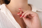 Red ruby necklace for bridesmaid gift - EternityPieces