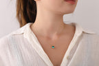Paraiba tourmaline necklace for bridesmaid gift - EternityPieces