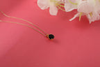 Black onyx necklace for bridesmaid gift in still-life - EternityPieces