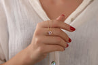 Morganite necklace for anniversary gift - EternityPieces