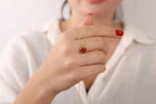Garnet necklace for bridesmaid gift - EternityPieces