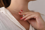 CZ solitaire necklace for daughter - EternityPieces