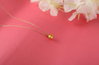 Yellow citrine necklace for girlfriend in still-life - EternityPieces