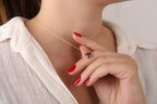 Amethyst necklace for bridesmaid - EternityPieces
