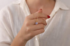 Alexandrite necklace for birthday gift