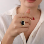Black onyx necklace - EternityPieces