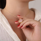 Rose quartz necklace - EternityPieces