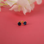 Blue sapphire stud earrings for bridesmaid gift in still-life - EternityPieces