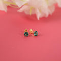 Paraiba tourmaline stud earrings set in still-life - EternityPieces
