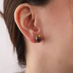 Amethyst stud earrings - EternityPieces