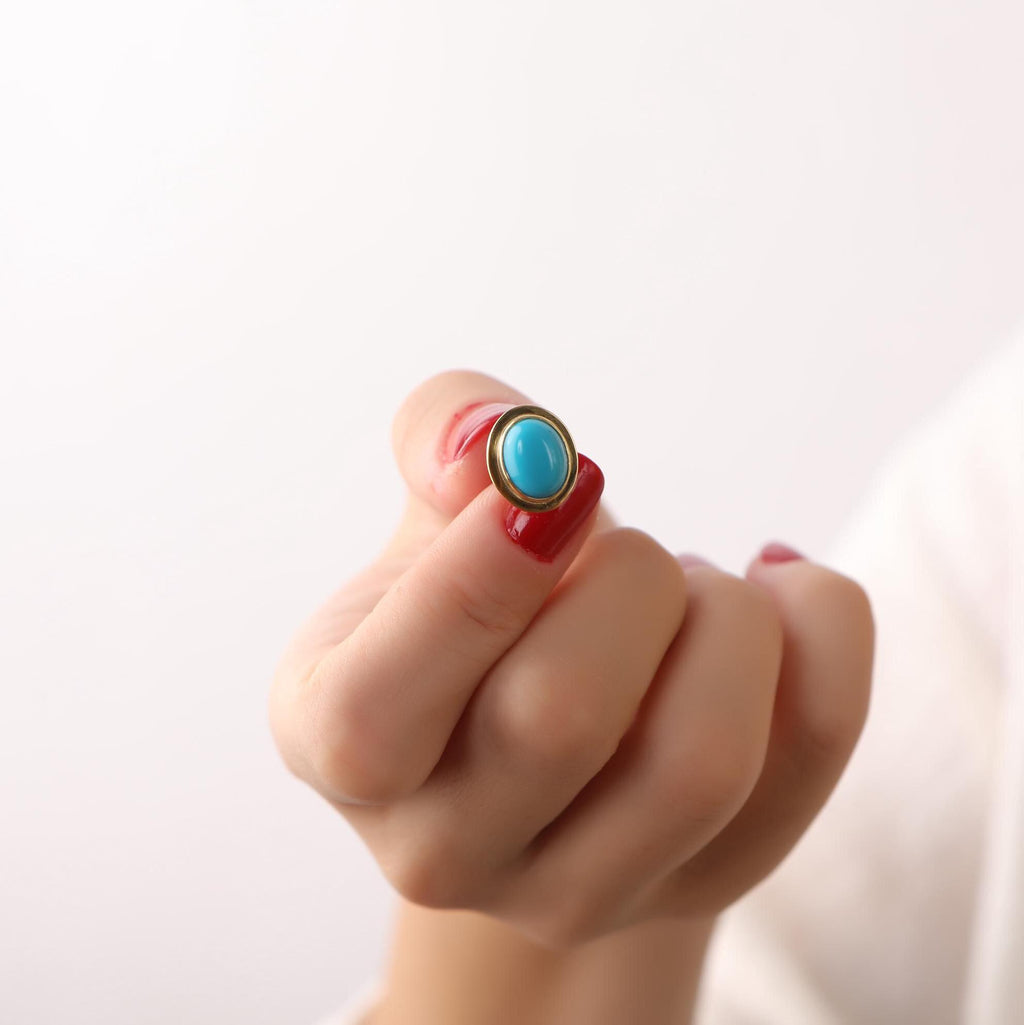 Turquoise stud  earrings - EternityPieces