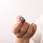 Turquoise stud  earrings - EternityPieces