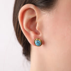 Turquoise earrings studs - EternityPieces