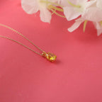 Oval cut citrine neOval cut citrine necklace - EternityPiecescklace - EternityPieces