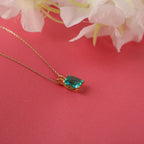 Radiant cut paraiba tourmaline necklace - EternityPieces