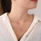 Oval cut alexandrite necklace - EternityPieces