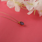 Oval cut amethyst necklace - EternityPieces