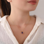 Oval cut amethyst necklace - EternityPieces