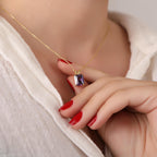 Radiant cut amethyst necklace - EternityPieces