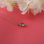 Oval cut aquamarine necklace - EternityPieces