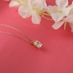 Radiant cut CZ necklace - EternityPieces