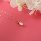 Oval cut CZ necklace - EterOval cut CZ necklace - EternityPiecesnityPieces