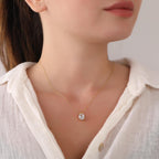 Oval cut CZ necklace - EternityPieces