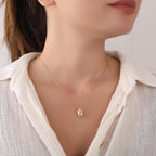 Radiant cut CZ necklace - EternityPieces