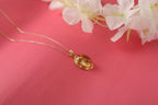 Baltic Amber Pendant Necklace: Sterling Silver or Gold Vermeil