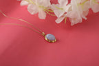 Blue lace agate necklace - EternityPieces