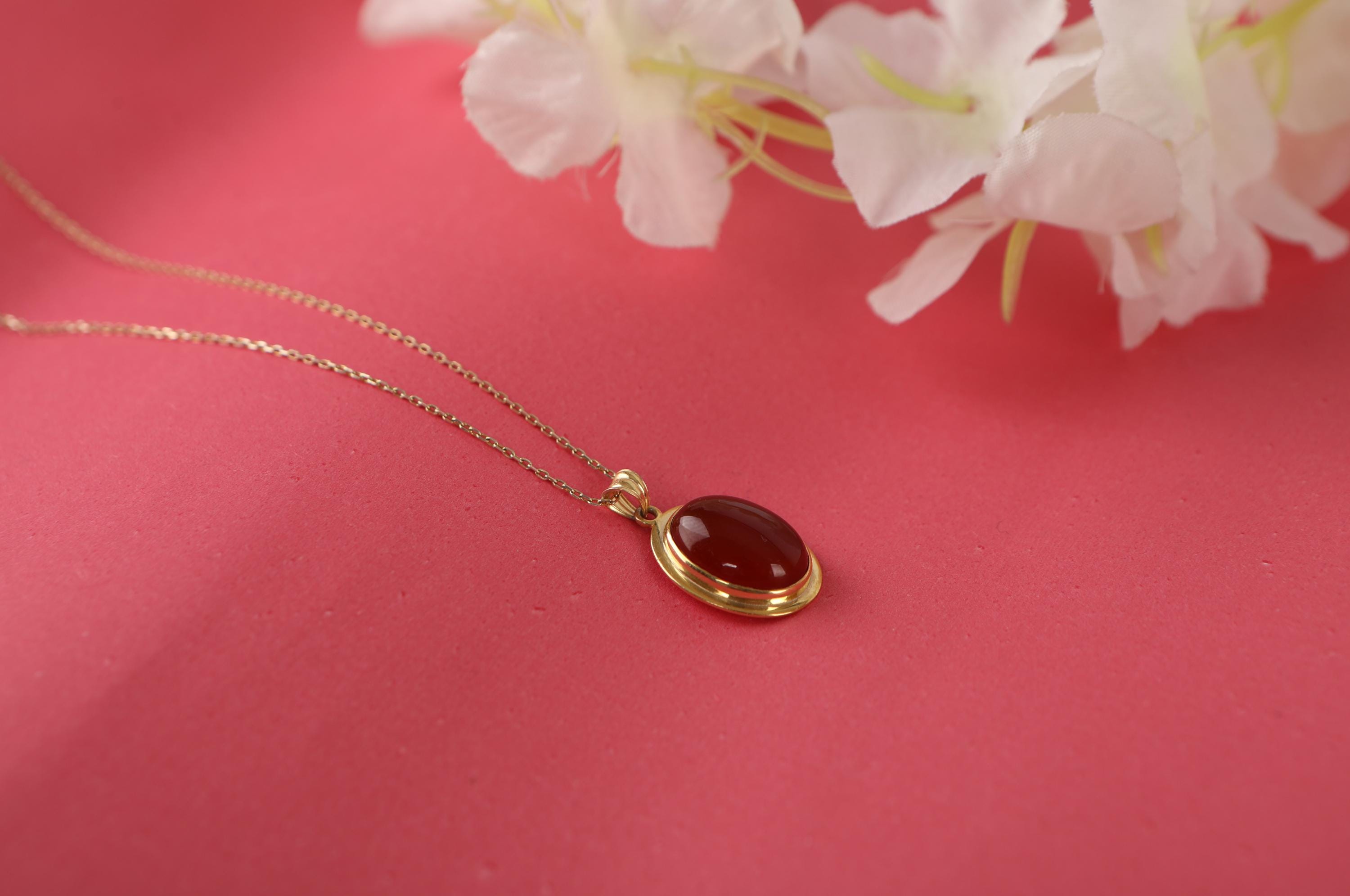 Carnelian necklace - EternityPieces
