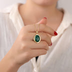Green agate necklace - EternityPieces